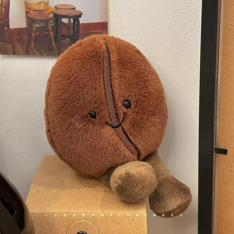 13 cm Coffee bean plushie Keychain