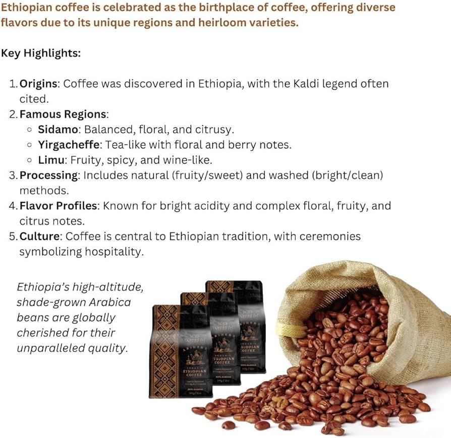 Yirgacheffe Ethiopian Coffee Beans