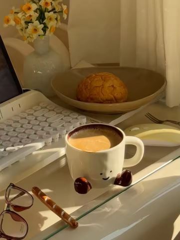 Happy face coffee mug